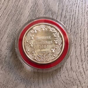 1994 silver holiday collectors coin
